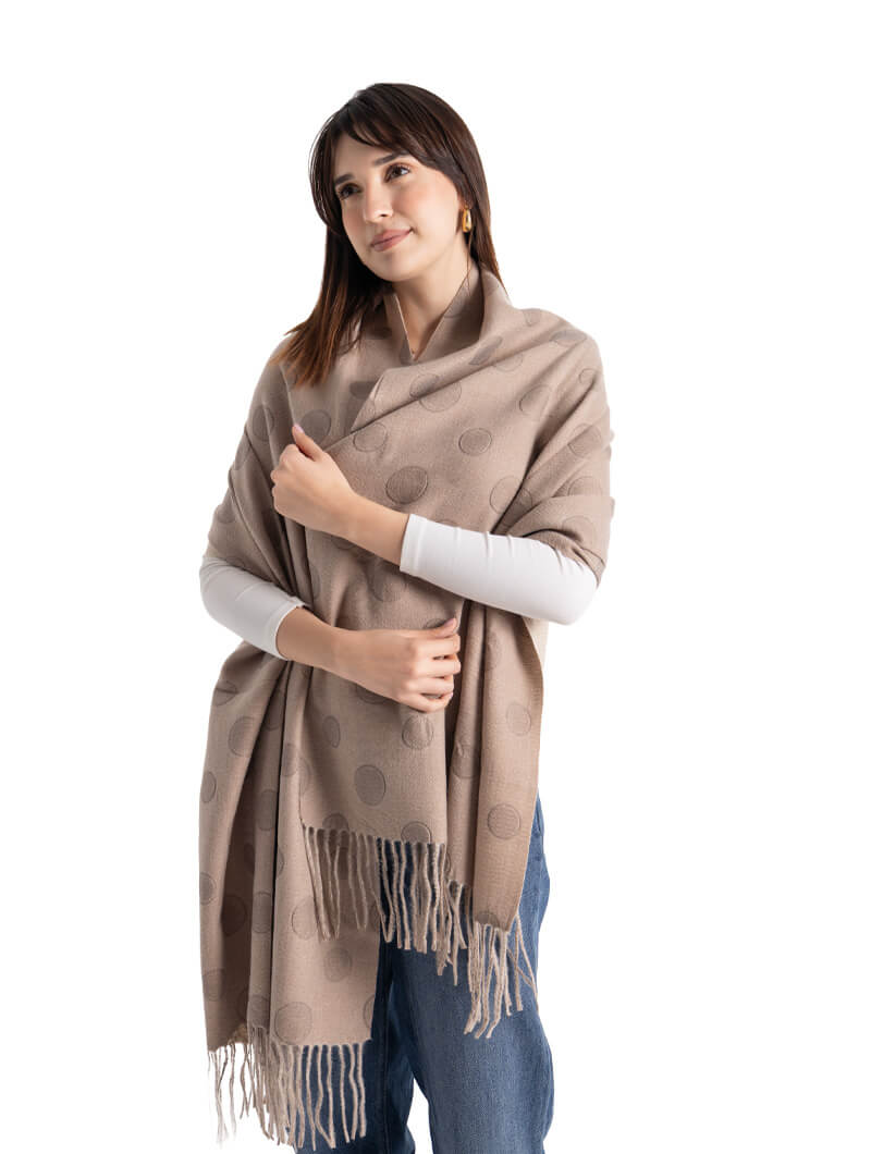 Écharpe en laine à motif